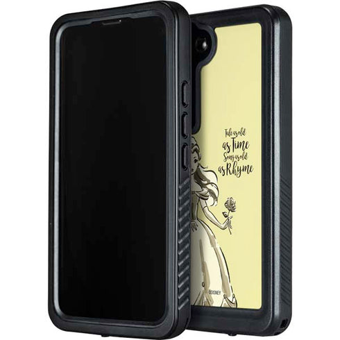 Disney Princess Belle Tale As Old As Time Art Galaxy S24 Plus Waterproof Case
